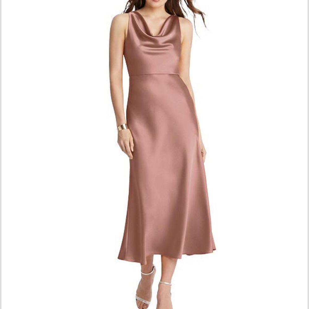 Esme Charmeuse Midi Dress LOVELY- size 0R